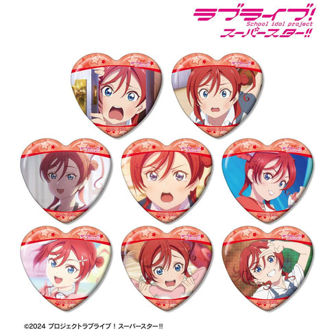 『ラブライブ!スーパースター!!』トレーディング 米女メイオンリー 場面写ハート型缶バッジ(単位/BOX)